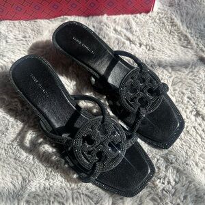 Tory Burch Pave Miller Heel Sandals